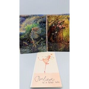 Two Vintage 1981 Josephine Wall Greeting Cards Fantasy Art + BONUS Fairy Card